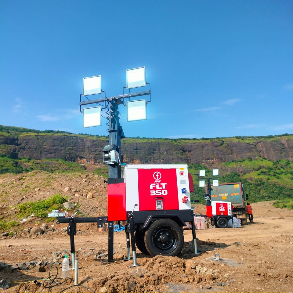 Fine FLT 350 Light Tower – Powerful Illumination for Night-Time Worksites